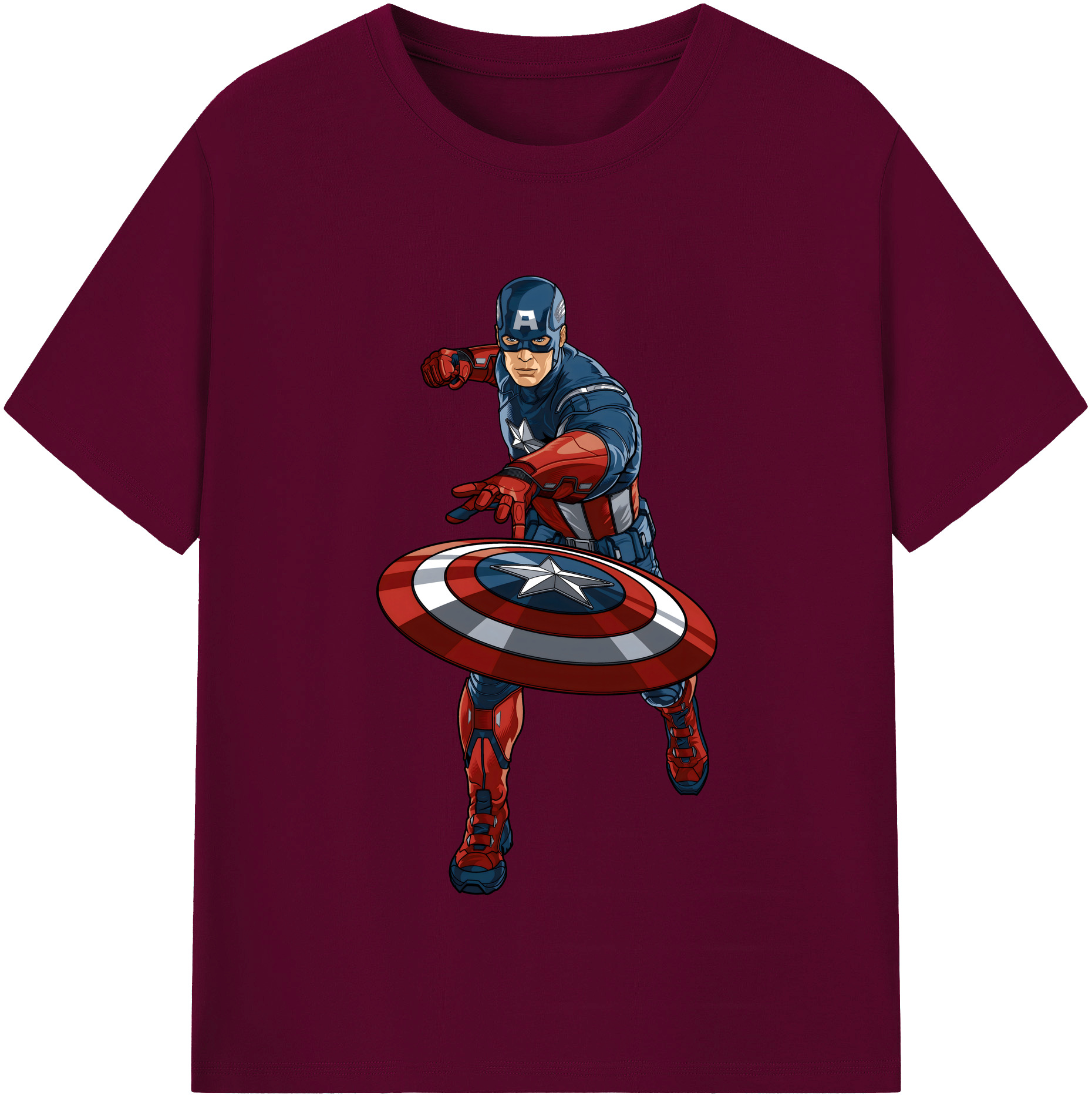 （画像用） アベンジャーズ The Avengers レディースカジュアルプリントTシャツ（綿100％）